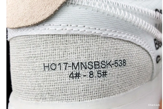 O-W Mens Low 1 Force Air AO4606-100 Nike 1111